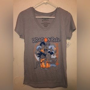NWT Dragonball Short Sleeve Grey Shirt Juniors Size L